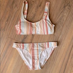Xhilaration Striped Bikini Set